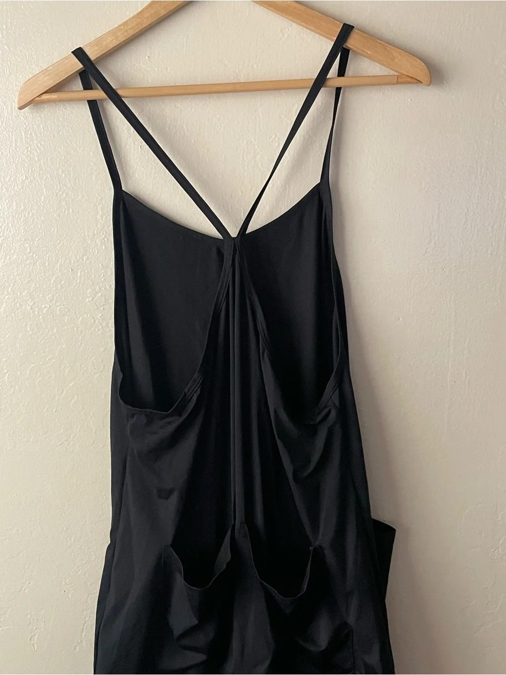 Halara Black relaxed spaghetti straps Pocket Jumpsuit